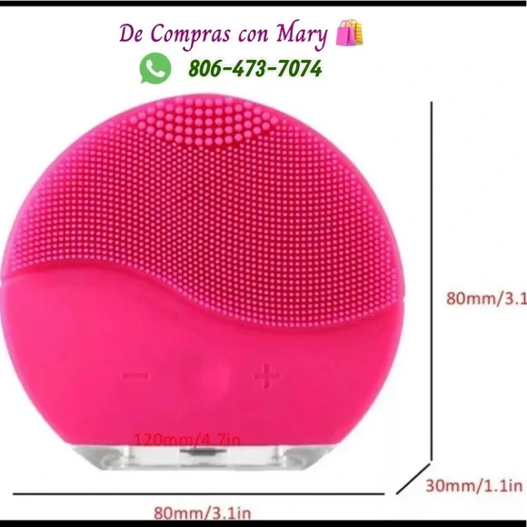 Silicone electric facial brush. Perfect for clogged pores, acne, excess oil, - Picture 7 of 9